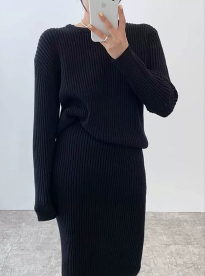 Ribbed Knit Two-Piece - Women
