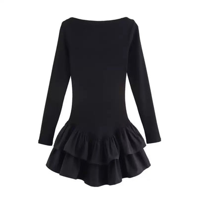 Elegantes Kleid mit Rüschenrock - Damen