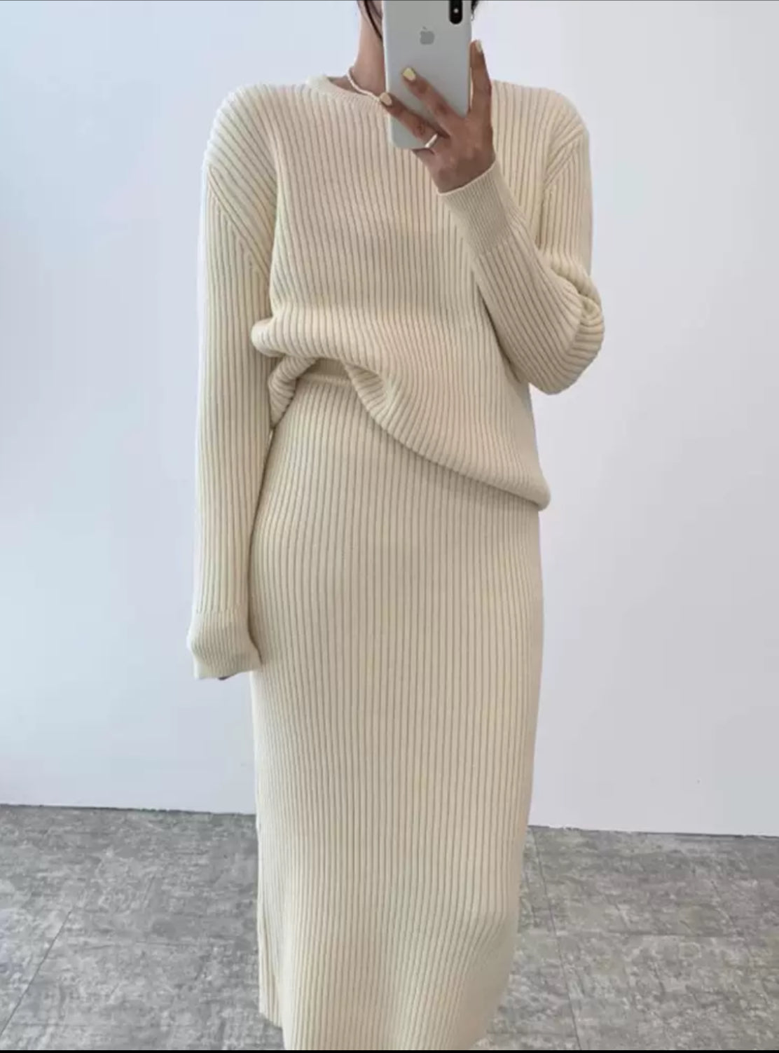 Ribbed Knit Two-Piece - Women