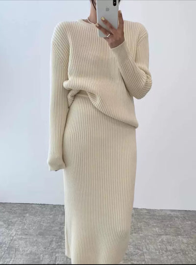Ribbed Knit Two-Piece - Women